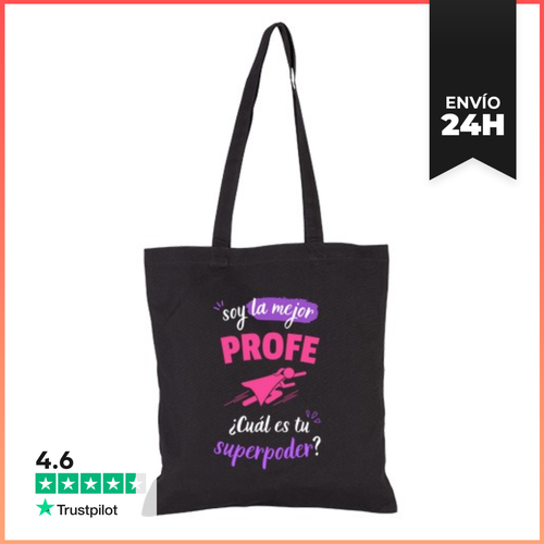 Bolsa De Tela Mejor Profesora Superpoder LaTostadora - latostadora.com - Modalova