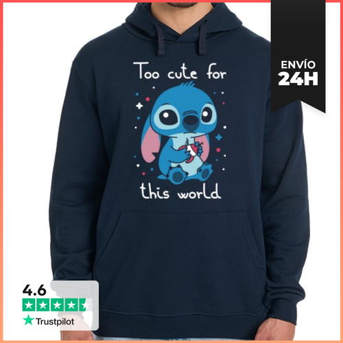 Sudadera Unisex Con Capucha Too Cute For This World LaTostadora - latostadora.com - Modalova
