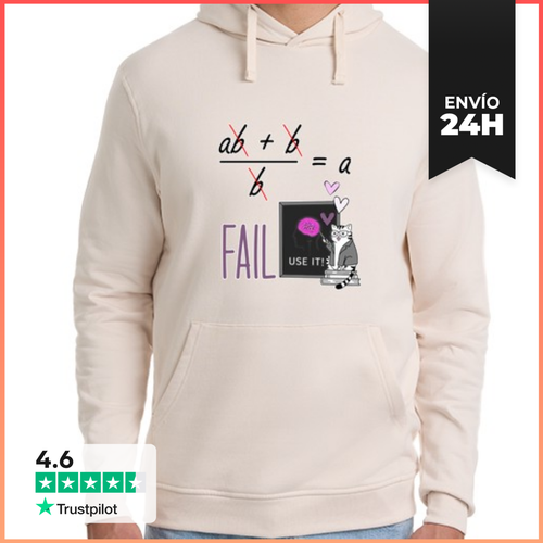 Sudadera Unisex Con Capucha Error Matemático Divide Entre Cero - latostadora.com - Modalova
