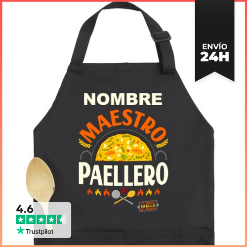 Delantal Premium Con Bolsillo NOMBRE Maestro Paellero LaTostadora - latostadora.com - Modalova