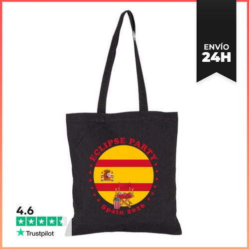 Bolsa De Tela Fiesta De Eclipse España 2026 Eclipse Solar Total - latostadora.com - Modalova