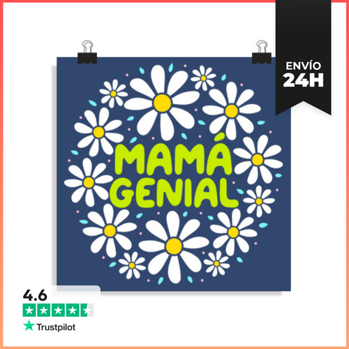 Póster Cuadrado Mamá Genial LaTostadora - latostadora.com - Modalova