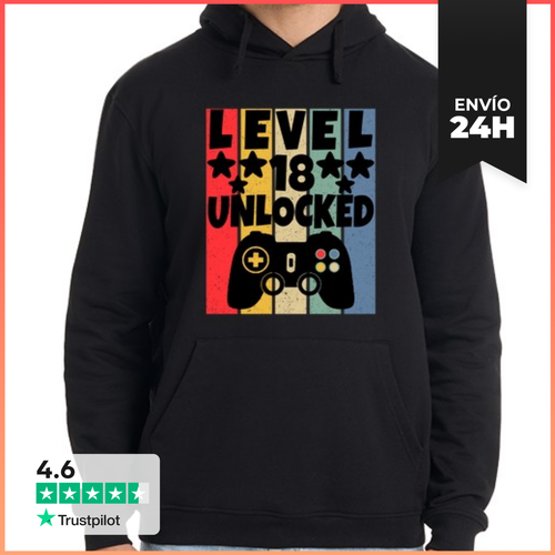 Sudadera Unisex Con Capucha Nivel 18 Desbloqueado LaTostadora - latostadora.com - Modalova