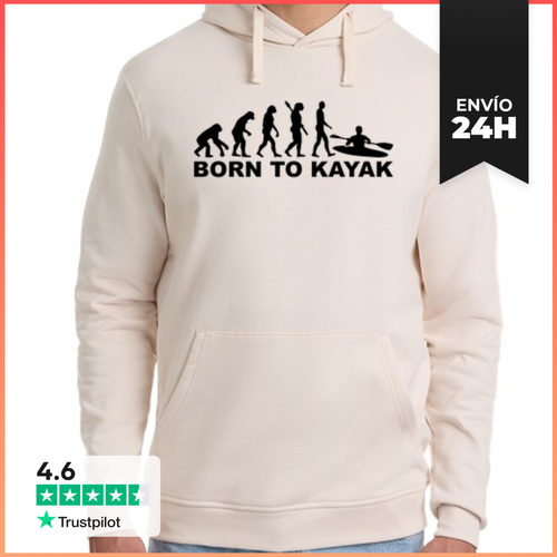 Sudadera Unisex Con Capucha Evolución Nacida Del Kayak - latostadora.com - Modalova