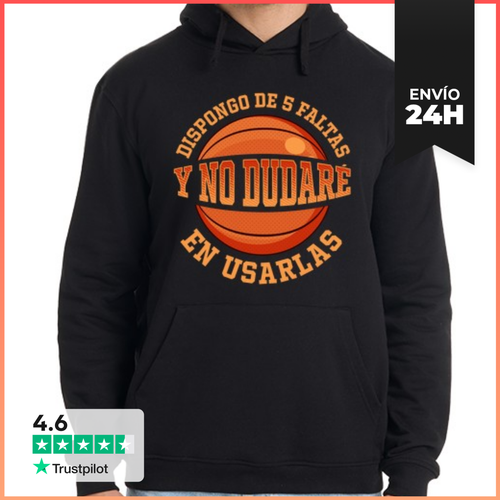 Sudadera Unisex Con Capucha Dispongo De 5 Faltas Baloncesto - latostadora.com - Modalova