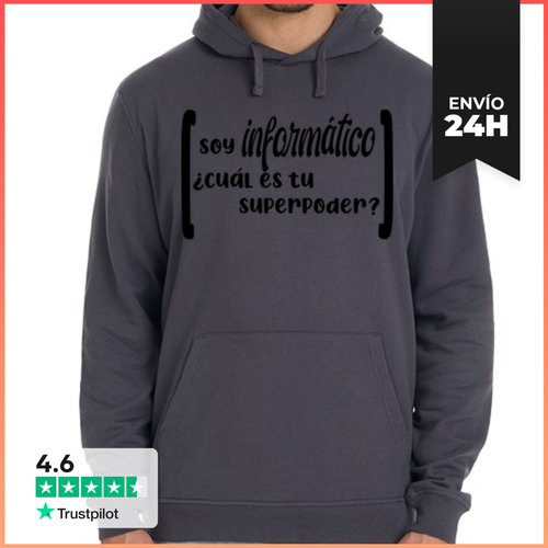 Sudadera Unisex Con Capucha Super Informático LaTostadora - latostadora.com - Modalova