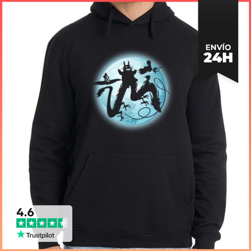 Sudadera Unisex Con Capucha Flying Over The Moon LaTostadora - latostadora.com - Modalova