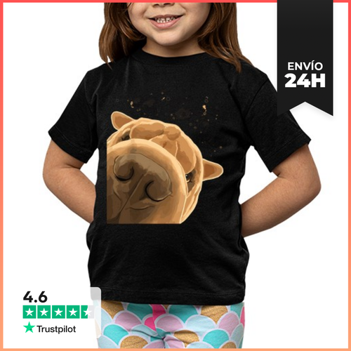 Camiseta Clásica Para Niños Perro Gracioso Shar Pei LaTostadora - latostadora.com - Modalova
