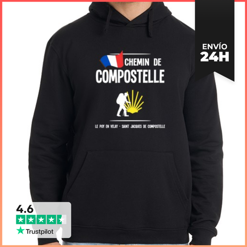 Sudadera Unisex Con Capucha Caminante San Jacques De Compostela - latostadora.com - Modalova