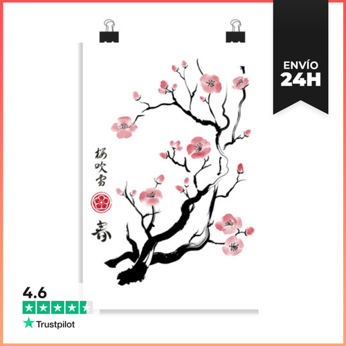 Póster Vertical Spring Colors In Japan LaTostadora - latostadora.com - Modalova