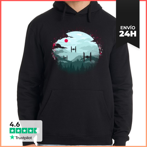 Sudadera Unisex Con Capucha Escuadrón De Cazas Estelares - latostadora.com - Modalova