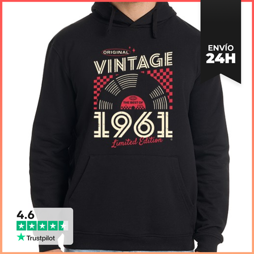 Sudadera Unisex Con Capucha VINTAGE 1961 LaTostadora - latostadora.com - Modalova