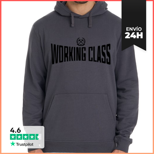 Sudadera Unisex Con Capucha Sudadera Gris H - Working Class - latostadora.com - Modalova
