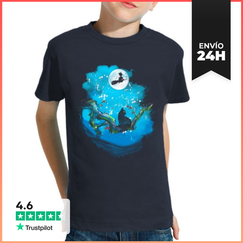 Camiseta Clásica Para Niños Entrega De Servicio Nocturno Sumi-e - latostadora.com - Modalova