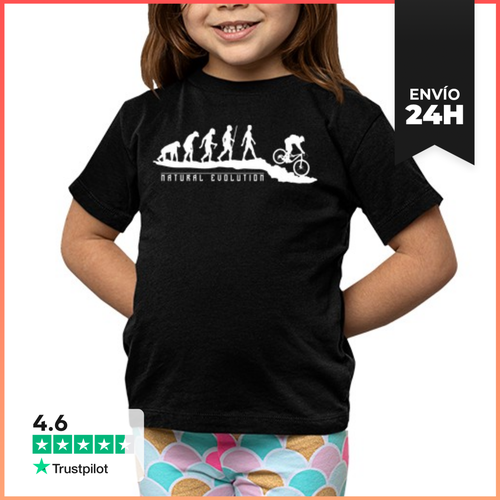 Camiseta Clásica Para Niños Natural Evolution Mountainbike - latostadora.com - Modalova