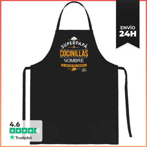 Delantal Superpapá Cocinillas NOMBRE... LaTostadora - latostadora.com - Modalova