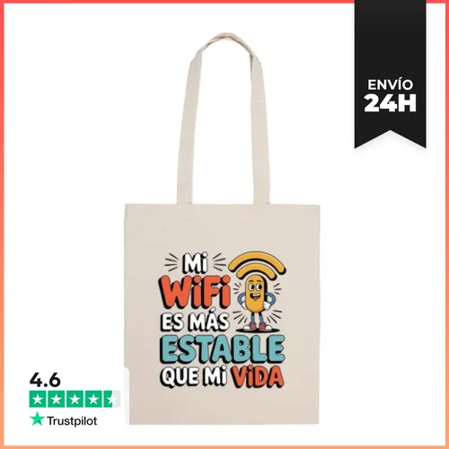 Bolsa De Tela Mi Wifi Es Más Estable Que Mi Vida LaTostadora - latostadora.com - Modalova