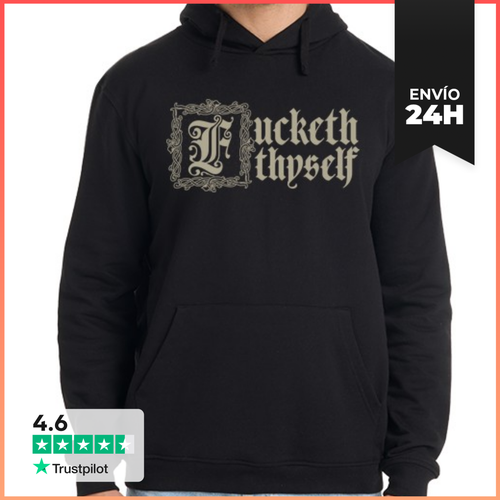 Sudadera Unisex Con Capucha Fxcketh Thyself LaTostadora - latostadora.com - Modalova