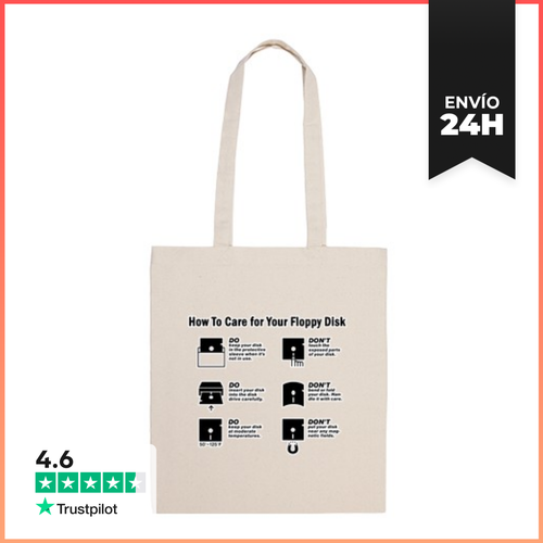 Bolsa De Tela How To Care Floppy Disk LaTostadora - latostadora.com - Modalova