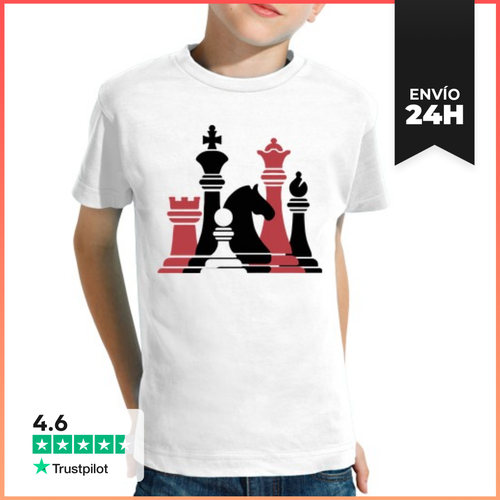 Camiseta Clásica Para Niños Piezas De Ajedrez LaTostadora - latostadora.com - Modalova