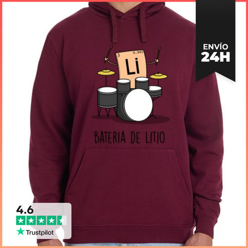 Sudadera Unisex Con Capucha Bateria De Litio LaTostadora - latostadora.com - Modalova