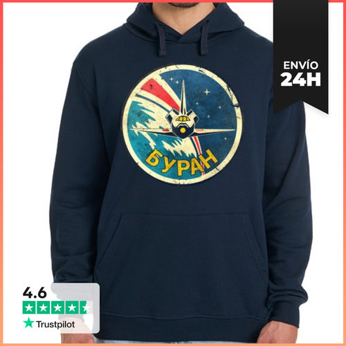 Sudadera Unisex Con Capucha CCCP Classic Space Shuttle Emblem - latostadora.com - Modalova