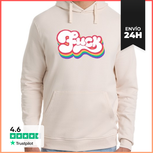 Sudadera Unisex Con Capucha Arcoíris Joder LaTostadora - latostadora.com - Modalova