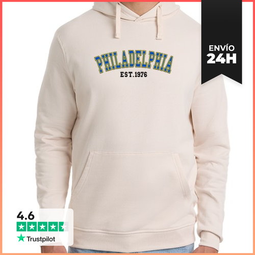 Sudadera Unisex Con Capucha Filadelfia Est 1976 LaTostadora - latostadora.com - Modalova