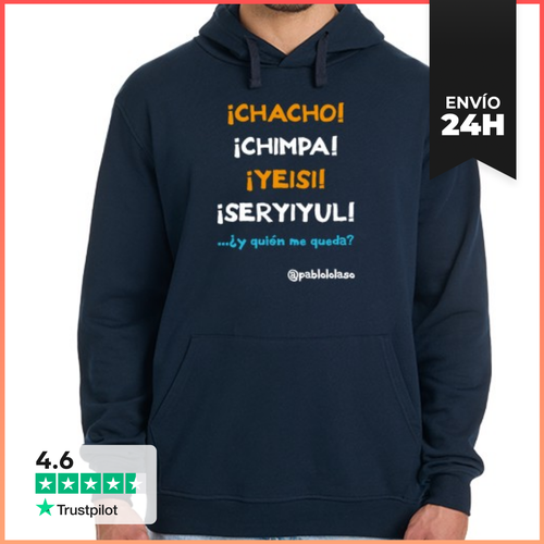 Sudadera Unisex Con Capucha LOLASO CHACHO CHIMPA Chico Sudadera - latostadora.com - Modalova