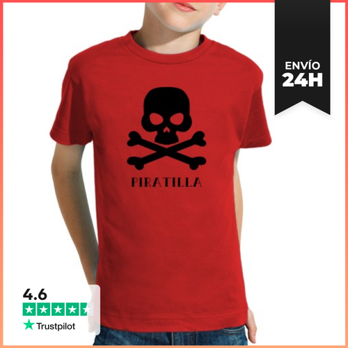 Camiseta Clásica Para Niños Piratilla LaTostadora - latostadora.com - Modalova