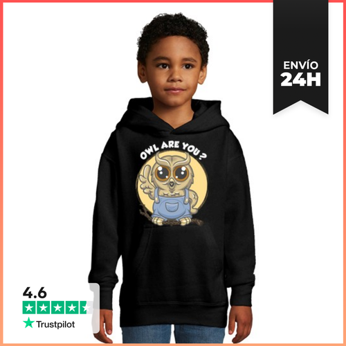 Sudadera Para Niños Con Capucha Búho Eres Tu LaTostadora - latostadora.com - Modalova