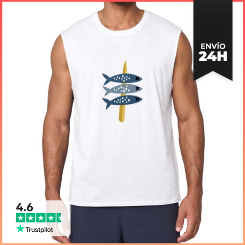 Camiseta Sin Mangas Espeto Sardinas LaTostadora - latostadora.com - Modalova