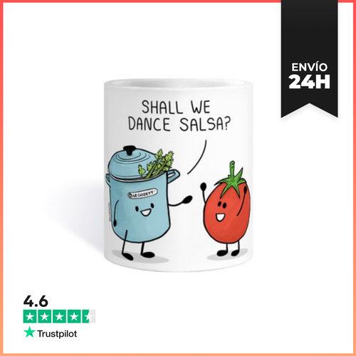 Taza Shall We Dance Salsa? Bailamos? LaTostadora - latostadora.com - Modalova