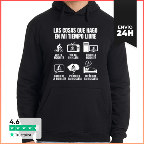 Sudadera Unisex Con Capucha Ciclista Ciclismo Bicicleta Divertida - latostadora.com - Modalova