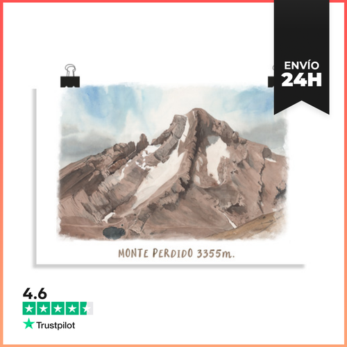 Póster Horizontal Póster Monte Perdido LaTostadora - latostadora.com - Modalova
