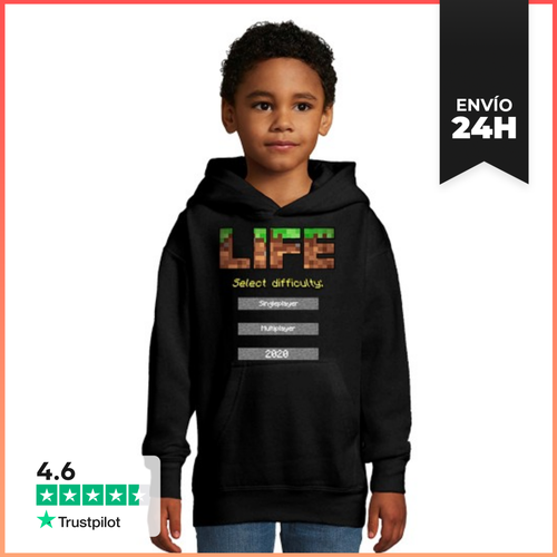 Sudadera Para Niños Con Capucha 2020 Life Seleccionar Minecraft - latostadora.com - Modalova