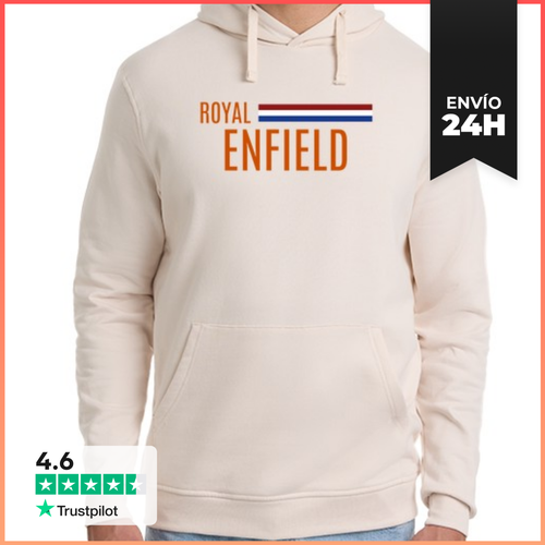 Sudadera Unisex Con Capucha Royal Enfield Estilo Motero Retro - latostadora.com - Modalova