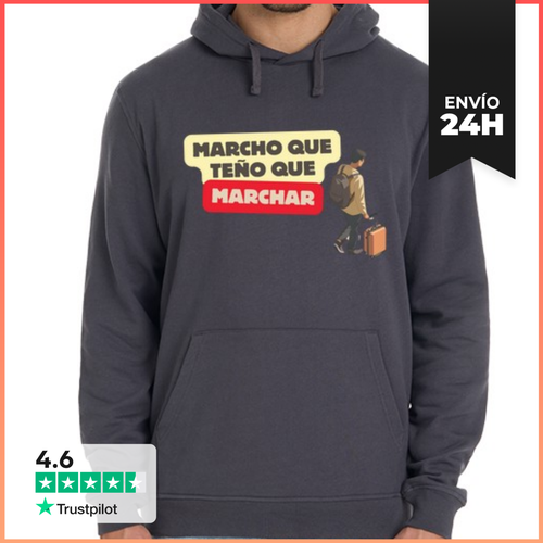 Sudadera Unisex Con Capucha Sudadera Marcho Que Teño Que Marchar - latostadora.com - Modalova