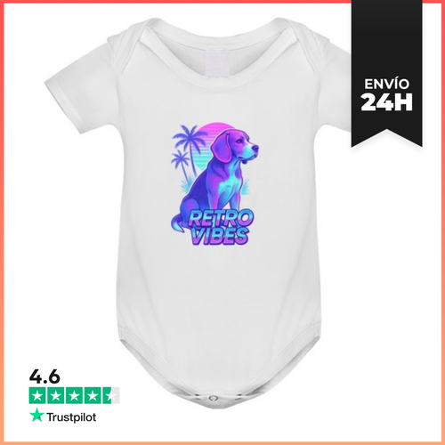 Body Bebé Perro Beagle - Vibras Retro LaTostadora - latostadora.com - Modalova