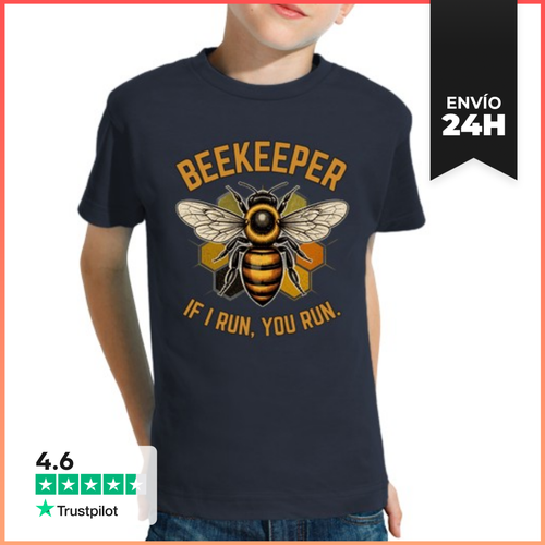Camiseta Clásica Para Niños Beekeeper If I Run You Run Funny - latostadora.com - Modalova