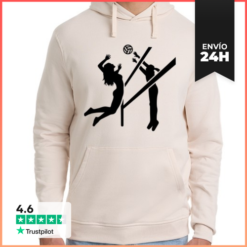 Sudadera Unisex Con Capucha Voleibol Chicas Mujeres LaTostadora - latostadora.com - Modalova