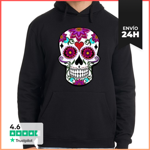 Sudadera Unisex Con Capucha FLORAL SKULL LaTostadora - latostadora.com - Modalova