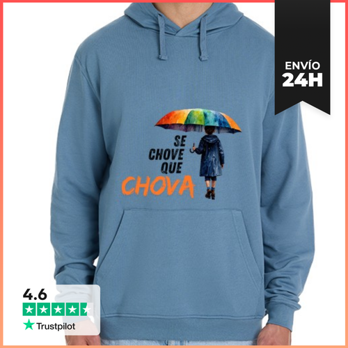 Sudadera Unisex Con Capucha Sudadera Se Chove Que Chova - latostadora.com - Modalova