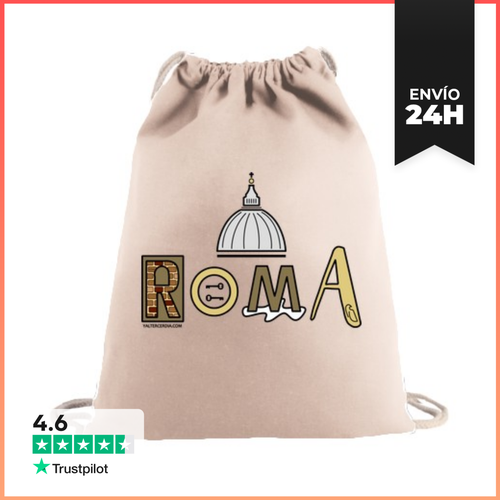 Mochila Saco Con Cuerdas Roma Basilicas LaTostadora - latostadora.com - Modalova