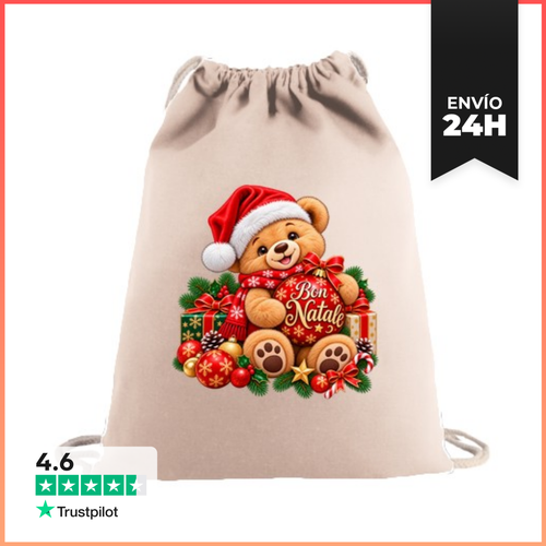 Mochila Saco Con Cuerdas Teddy Buen Navidad LaTostadora - latostadora.com - Modalova