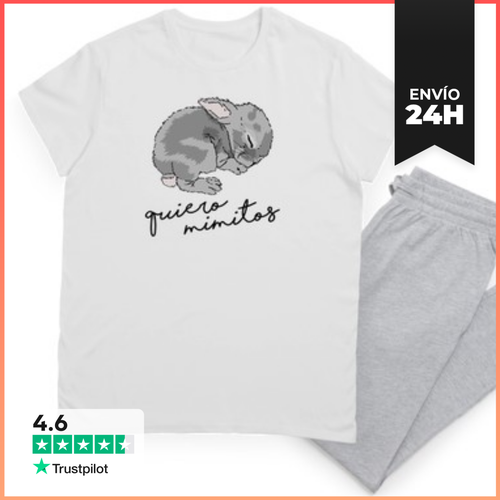 Pijama Conejito. Quiero Mimitos. Gris LaTostadora - latostadora.com - Modalova