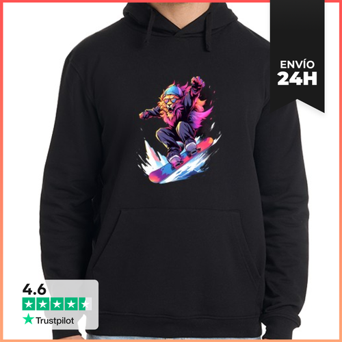 Sudadera Unisex Con Capucha Snowboarder León Snowboarder - latostadora.com - Modalova
