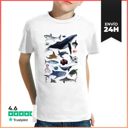 Camiseta Clásica Para Niños SEA CREATURES LaTostadora - latostadora.com - Modalova