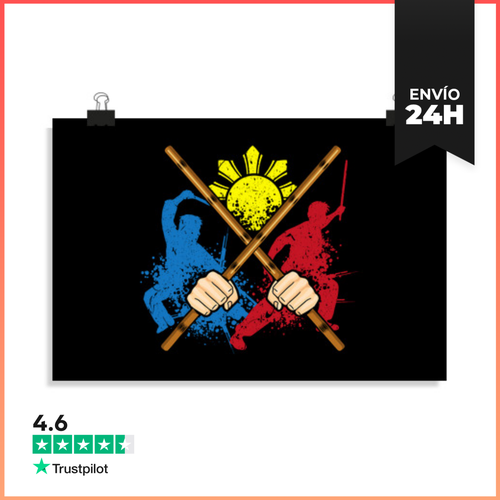 Póster Horizontal Eskrima Arni Kali Artes Marciales LaTostadora - latostadora.com - Modalova