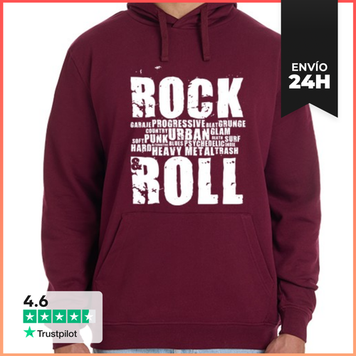 Sudadera Unisex Con Capucha Rock And Roll LaTostadora - latostadora.com - Modalova